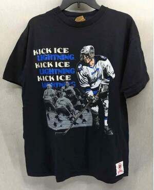Vintage Nutmeg Tampa Bay Lightning Kick Ice NHL T-Shirt Size XL